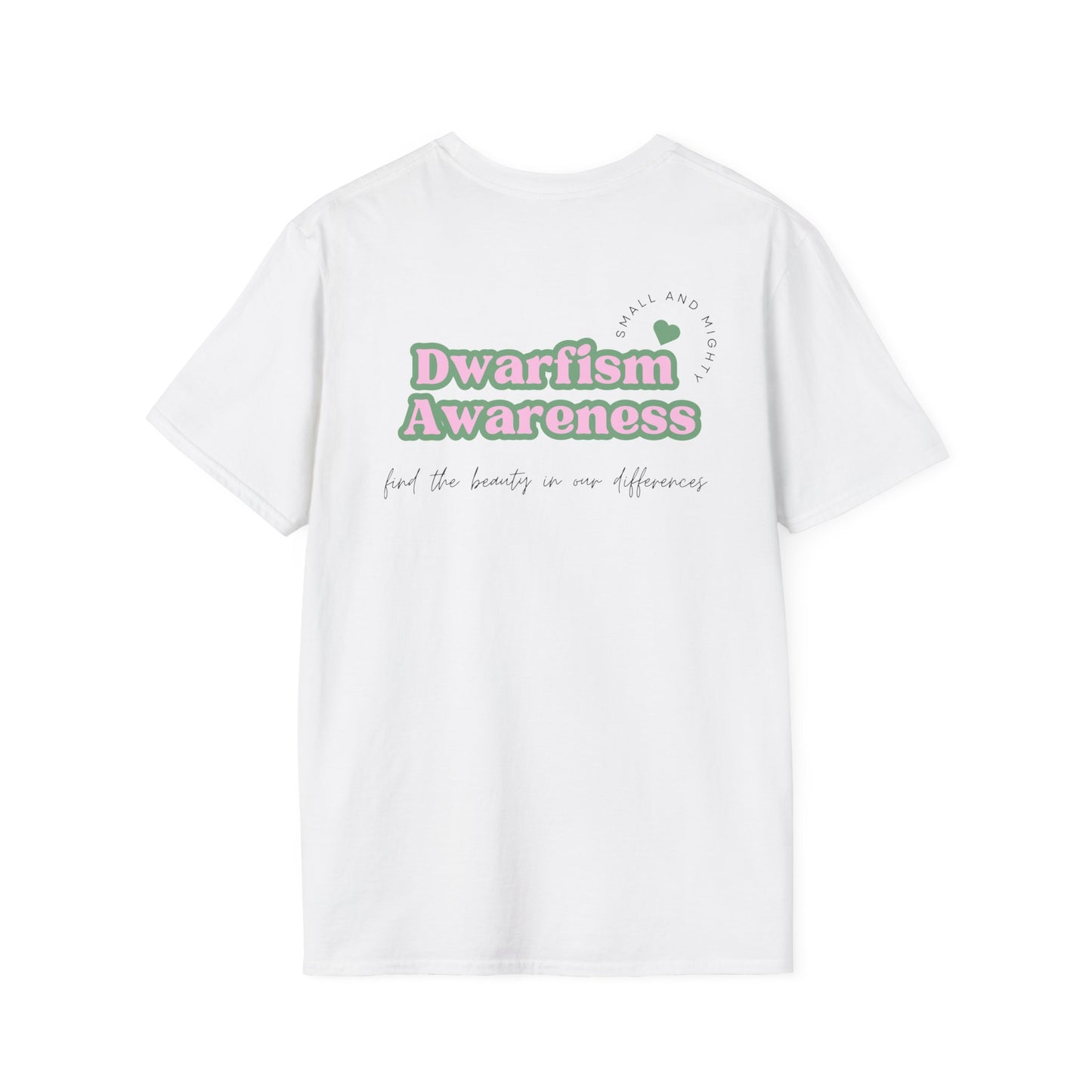 Adult Unisex short sleeve tee (Pink/white)